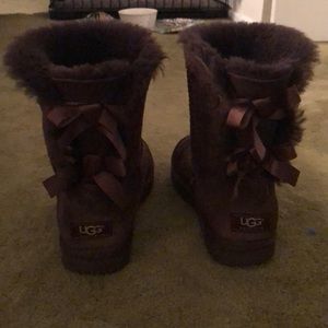 UGG boots Size 7 with Bows Brown